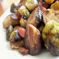 Brussels Sprouts in a Balsamic Glaze With Pancetta image