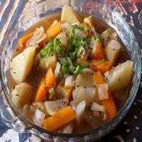 Easy Oven-Simmered Potatoes, Carrots and Onions image