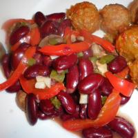 Bell Pepper, Kidney Beans, and Mushrooms image