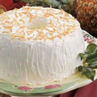 Pineapple-Coconut Angel Food Cake image