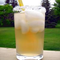 Sparkling Honey Lemonade in Citrus-Salt Rimmed Glasses image