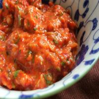 Low Fat Roasted Red Pepper Pesto image