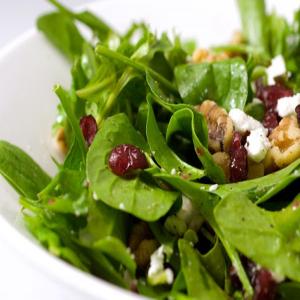 Spinach Salad with Cranberries and Walnuts image