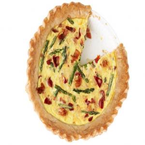 Asparagus, Cherry Pepper and Bacon Quiche image