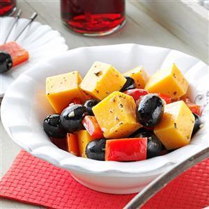 Marinated Cheese with Peppers and Olives Recipe_image
