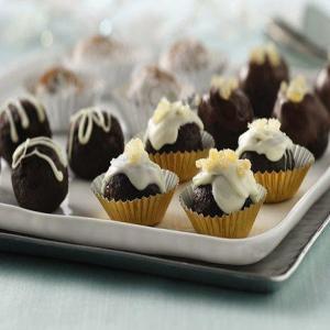 Bourbon-Spiked Ginger Brownie Truffle Balls_image