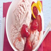 Ice Cream with Marinated Strawberries image