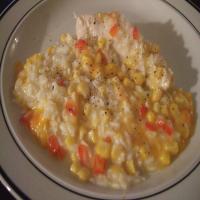 Cheesy Chicken and Rice Bake (Oamc) image