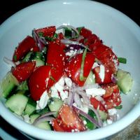 Greek Grilled Pita Salad image
