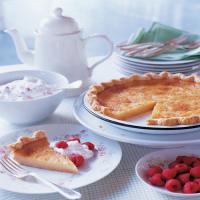 Sugar Cream Pie with Raspberry Whipped Cream image