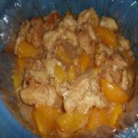 Honey Butter Crockpot Peach Cobbler image