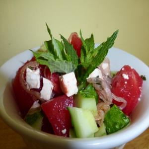 Watermelon-Cucumber Salad With Feta_image