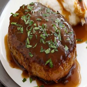 Salisbury Steak Recipe with Mashed Potatoes image