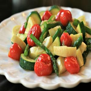 Roasted Asparagus, Zucchini, and Tomatoes_image