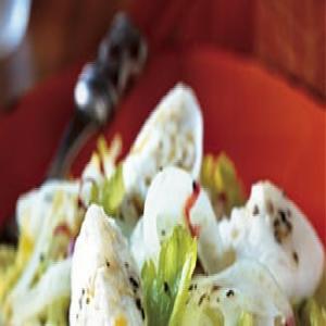 Burrata Cheese with Shaved Vegetable Salad_image
