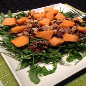 Red Quinoa, Almond and Arugula Salad (By Marco Borges)_image