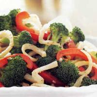 Broccoli with Fennel and Red Bell Pepper_image