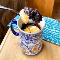 Chocolate Caramel Mug Cake image