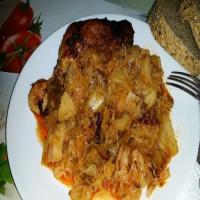 Roasted Chicken with Sauerkraut_image