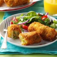 Air-Fryer Breakfast Croquettes with Egg & Asparagus image