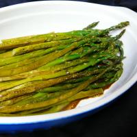 Baked Asparagus with Balsamic Butter Sauce image