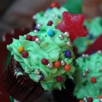 Christmas Tree Mini Cupcakes image