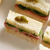 Mortadella-Watercress Tea Sandwich_image