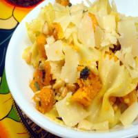 Pasta Pan-Fried With Butternut Squash, Fried Sage, and Pine Nuts image