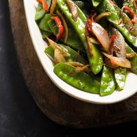 Spicy Snow Peas with Sichuan Pepper_image