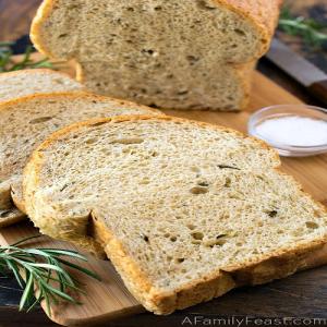 Rosemary Sea Salt Keto Bread - A Family Feast®_image