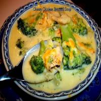~ Cheesy Chicken Broccoli Soup ~_image