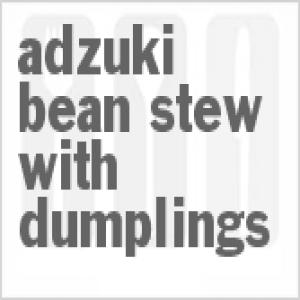 Adzuki Bean Stew with Dumplings_image