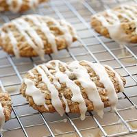 Iced Oatmeal-Applesauce Cookies image