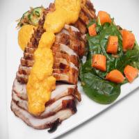 Roast Pork Loin with Carrot Romesco_image