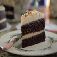 Chocolate and Espresso Layer Cake with Peanut Butter Icing_image