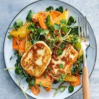 Halloumi, carrot & orange salad image