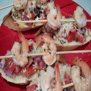 Shrimp on a Bed of Bruschetta_image