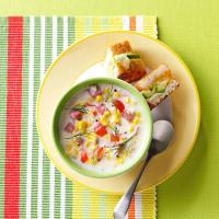 Creamy Ham & Corn Soup image