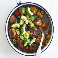 Spicy meatballs with chilli black beans image