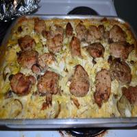 Pork Chop, Cabbage, Potato Casserole_image