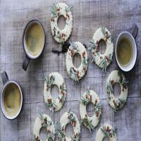 Meyer-Lemon Shortbread Wreath Cookies image