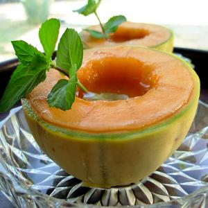 Minty Fresh French Aperitif and Appetiser Charentais Melon Bowls image