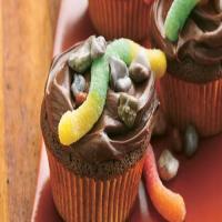 Dirt and Worms Cupcakes image