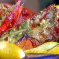 Grilled Lobster and Summer Vegetables with Spicy Herbed Butter image