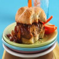 Onion-Smothered Barbecued Turkey Burgers_image