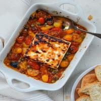 Broiled Feta with Garlicky Cherry Tomatoes & Capers_image