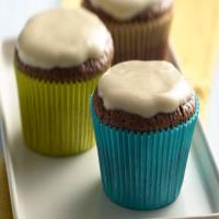 Chocolate Cupcakes with Vanilla Yogurt Caramel Frosting image