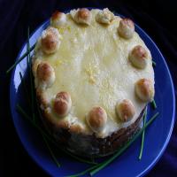 Traditional British Mothering Sunday Simnel Cake_image