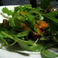 Mixed Greens with Tomato-Ginger Dressing_image
