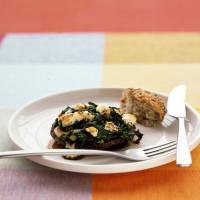 Portobellos with Leeks and Spinach image